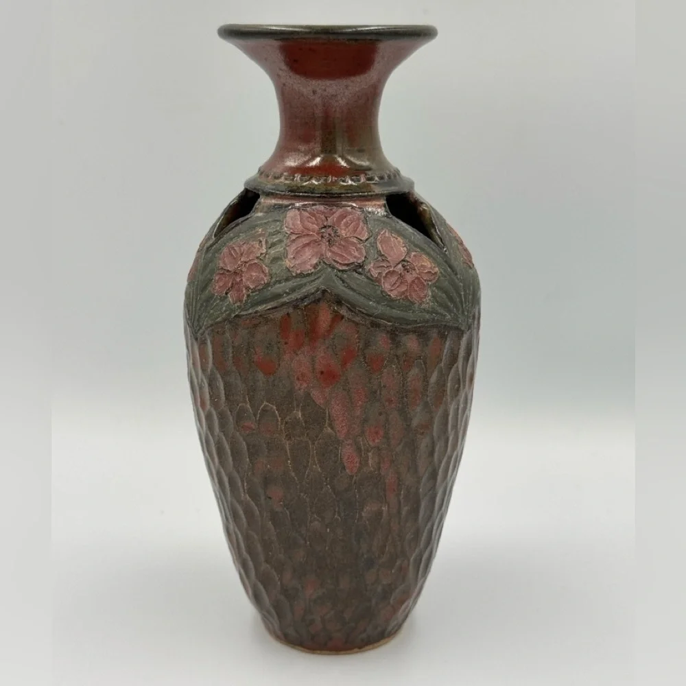 Blue Moon Studio Pottery Vase Signed and Dated by Artist